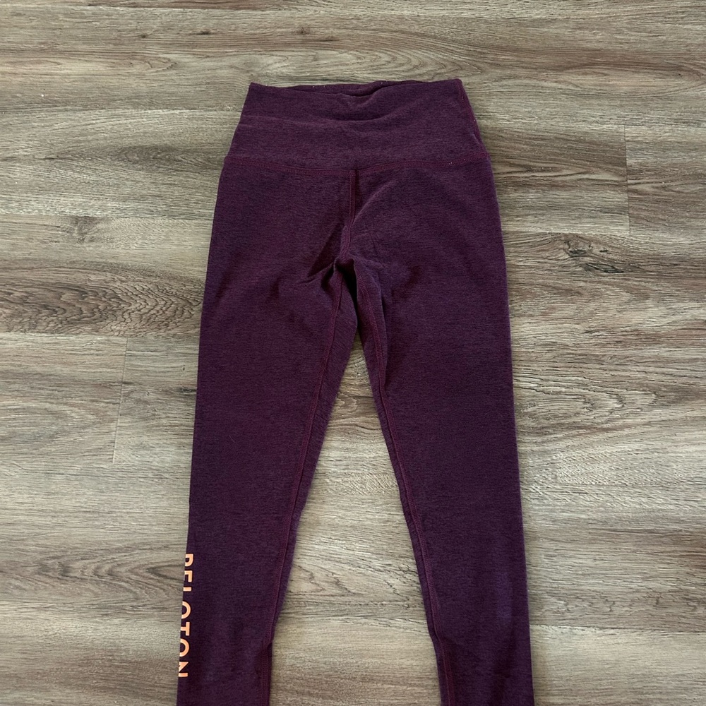 Beyond Yoga x Peloton Maroon Spacedye Leggings